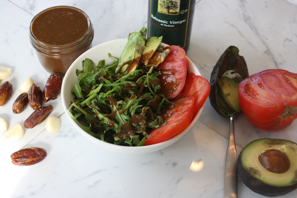 Balsamic Date Vinaigrette - Running On Veggies